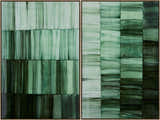 Rich Forest Green Modern Framed Wall Art for modern gallery walls