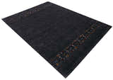 Contemporary Design Charcoal Hand Loomed Wool Area Rug