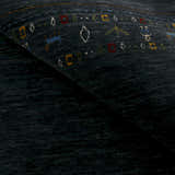Contemporary Design Charcoal Hand Loomed Wool Area Rug
