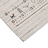 Contemporary Ivory Design Hand Loomed Wool Rug