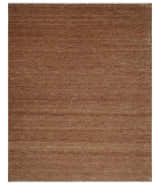 Contemporary Solid Brick Red Hand knotted Custom Made wool Area Rug