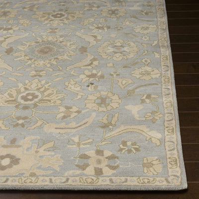 Copen Beige Floral Wool Rug