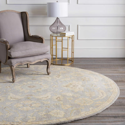 Copen Beige Floral Wool Rug