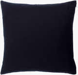 Blocra Black and Off White Botanical Color Block Modern Cotton Accent Pillow - Clearance