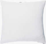 Brivon Off White and Black Brushstroke Speckle Pattern Modern Cotton Accent Pillow - Clearance