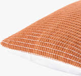 Trory Burnt Orange Throw Pillow