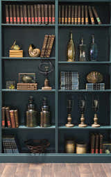 Stewartville Green Etched Glass Jar