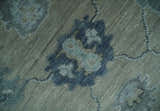 Custom Made Antique look Gray, Charcoal and silver Oriental Oushak wool Area Rug