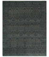 Custom Made Antique Style Gray, Taupe and Gray Traditional Design wool Rug