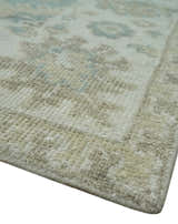 Custom Made Antique Style Neutral Ivory and Camel Custom Made wool Area Rug