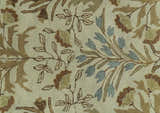 Custom Made Beige And Brown Traditional Floral Design Hand Tufted Wool Area Rug