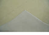 Custom Made Beige Modern Solid Hand knotted wool Area Rug
