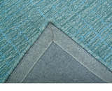 Custom Made Blue Modern Style Hand Tufted Wool Rug