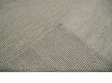 Custom Made Contemporary Brown and Ivory Hand Knotted Rug Area Rug