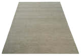 Custom Made Contemporary Brown and Ivory Hand Knotted Rug Area Rug