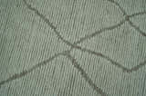 Custom Made Contemporary Pattern Brown And Ivory Hand Tufted Wool Area Rug