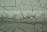 Custom Made Contemporary Pattern Brown And Ivory Hand Tufted Wool Area Rug