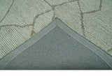 Custom Made Contemporary Pattern Brown And Ivory Hand Tufted Wool Area Rug