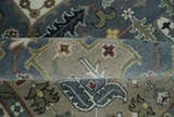 Custom Made Fine Knots Hand Knotted Ivory, Taupe and Olive Traditional Wool Rug