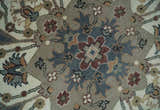 Custom Made Fine Knots Hand Knotted Ivory, Taupe and Olive Traditional Wool Rug
