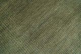 Custom Made Hand Knotted Blue and Brown Stripes Design Contemporary Area Rug