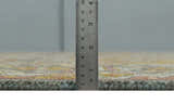 Custom Made Hand Knotted Gold and Gray Multi Size Oriental Traditional Wool Area Rug