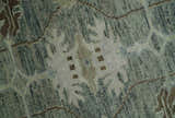 Custom Made Hand Knotted Gray and Brown Oriental Oushak Multi Size Traditional Wool Areaa Rug
