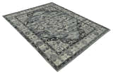 Custom Made Hand Knotted Ivory and Charcoal Traditional Wool Area Rug