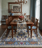 Custom Made Ivory and Gray  Hand knotted Traditional Oushak wool Area Rug