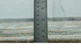 Custom Made Ivory, Silver, Peach and Olive Hand Knotted Traditional Heriz wool Area Rug