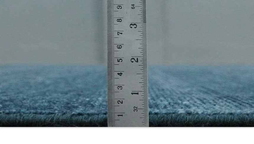 Custom Made Midnight blue Solid Hand knotted Modern wool Area Rug