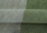 Custom Made Modern Geometrical Design Green And Gray Hand knotted wool Area Rug