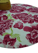 Custom Made Modern Pink Floral Hand Tufted Wool Rug