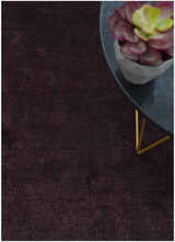 Custom Made Modern Solid Maroon And Gray Hand Knotted Wool And Art Silk Rug