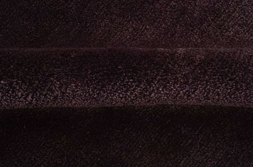 Custom Made Modern Solid Maroon And Gray Hand Knotted Wool And Art Silk Rug