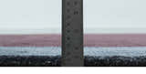 Custom Made Modern Solid Maroon And Gray Hand Knotted Wool And Art Silk Rug
