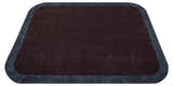 Custom Made Modern Solid Maroon And Gray Hand Knotted Wool And Art Silk Rug