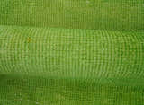 Custom Made Modern Solid Overdyed Green Hand Knotted Wool Area Rug