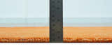 Custom Made Modern Solid Overdyed Orange Hand Knotted Wool Area Rug