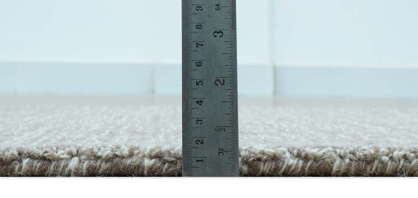 Custom Made Modern Style Brown Hand Tufted Wool Rug