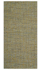 Custom Made Modern Style Hand Tufted Mustard and Brown Wool Rug