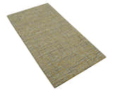 Custom Made Modern Style Hand Tufted Mustard and Brown Wool Rug