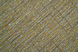 Custom Made Modern Style Hand Tufted Mustard and Brown Wool Rug