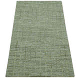 Custom Made Olive and Beige Modern Style Hand Tufted Wool Rug