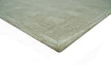 Custom Made Olive and Ivory Modern Geometrical Hand Tufted wool rug