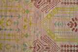Custom Made Pink And Rust Traditional Design Hand Knotted wool rug