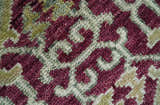 Custom Made Plum and Olive Traditional Dragon Oushak Design Hand knotted wool rug