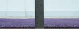 Custom Made Purple Modern Solid Overdyed Hand Knotted Wool Area Rug