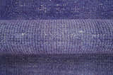 Custom Made Purple Modern Solid Overdyed Hand Knotted Wool Area Rug