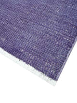 Custom Made Purple Modern Solid Overdyed Hand Knotted Wool Area Rug